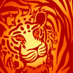 Abstract Tiger - Digital Painting