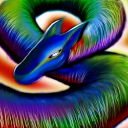 Rainbow Dragon - Digital Painting