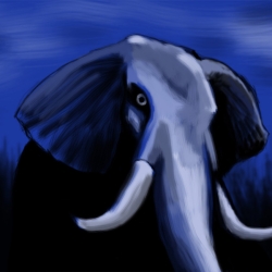 Twilight Elephant - Digital Painting